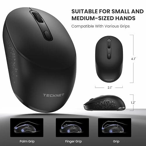 TECKNET Wireless Mouse, Bluetooth Mouse  thumbnail 7