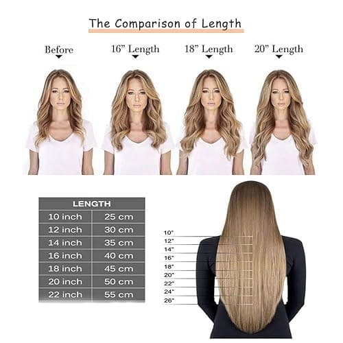 Caliee Blonde Clip in Hair Extensions Real Human Hair,P10-613 Natural Human Hair Extensions Clip ins Real Human Hair for Women Full Head 120G with 16 Clips 7Pcs Lace Clip in hair 18Inch - 18 Inch 120G- Lace Clip - P10-613 Highlight Golden Brown and Bleach Blonde thumbnail 6