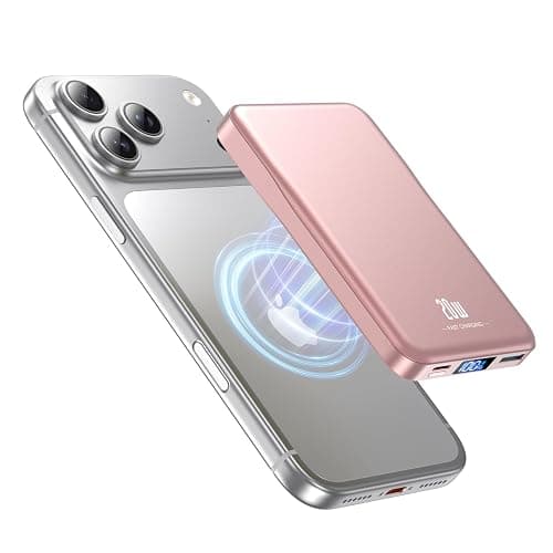 Magnetic Portable Charger, 10000mAh Power Bank, 20W Fast Charging for Magsafe Battery Pack, Travel Essential Wireless Charger Compatible with iPhone 17/16/15/14/13/12 Pro/Max/Air/Plus Series, Samsung - Image 1