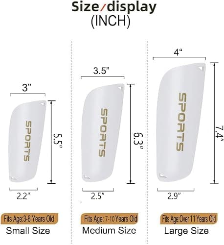 Soccer Shin Guards for Kid Youth Teen Adult - Shin Guards Sleeves with Inserted Pocket Cushion Protection Reduce Shocks and Injuries for TeamSports thumbnail 3