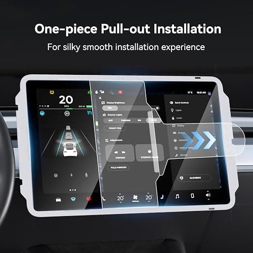 SUMK Screen Protector for Tesla Model Y /3 Accessories (No for 3 Highland & Y Juniper), [9H & Anti-scratch & Fingerprint] 15 inch Front Protector for Model Y (2020~2024) Model 3 (2017~2023) - Glossy thumbnail 3