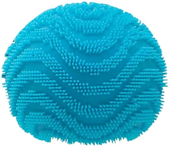 Fuzz Ball Squishy Stress Ball Slow Rising Memory Foam Fidget Squishy Fuzz Balls Adults Anxiety Stress Relief Toys (Blue) - Image 1