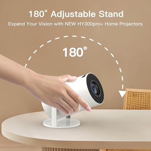 [Built-in Apps & 2026 Upgraded] WEMI Mini Portable Projector Mini Projecteur Portatif with WiFi 6 and Bluetooth 5.4 for Bedroom Smart Movie for iPhone Cell Phone Android OptiBarrel 500 thumbnail 9