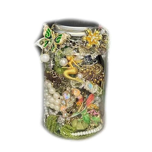 mystery jewelry jar custom mystery jewelry jar vintage whimsical fairy gothic - Image 1