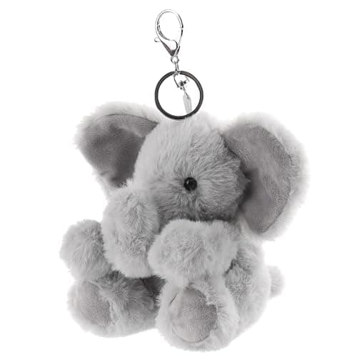 Apricot Lamb Cute Toys Plush Gray Elephant Stuffed Animal Soft Keychain for Kids Bag, Purse, Backpack, Handbag thumbnail 6