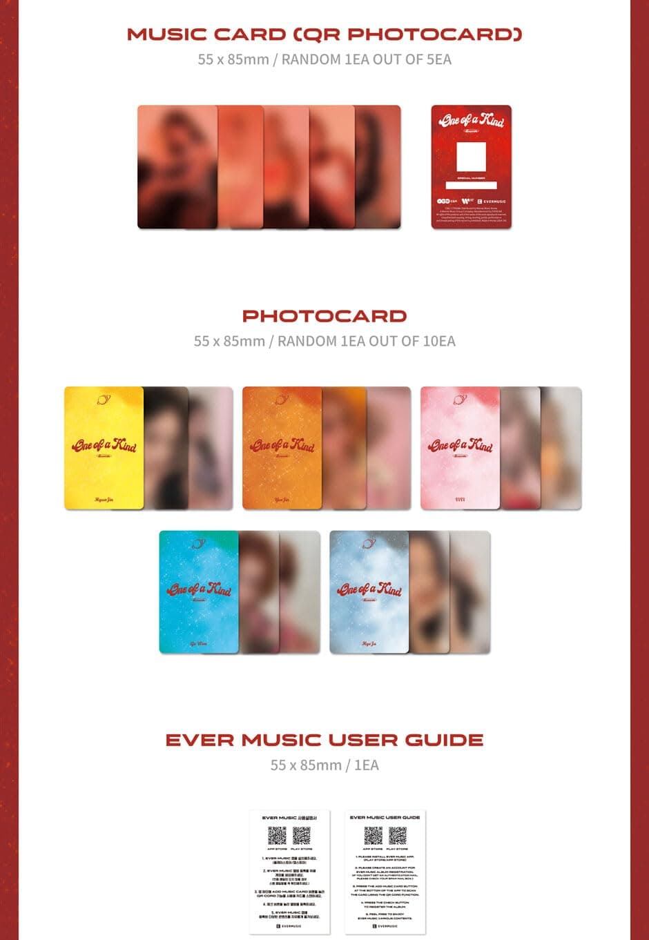 Loossemble One of a Kind 2nd Mini Album Ever Music Album ViVi Version 16p Accordion Package+1p Music QR PhotoCard+1p PhotoCard+1ea User Guide+Tracking Sealed LOONA ASSEMBLE thumbnail 3