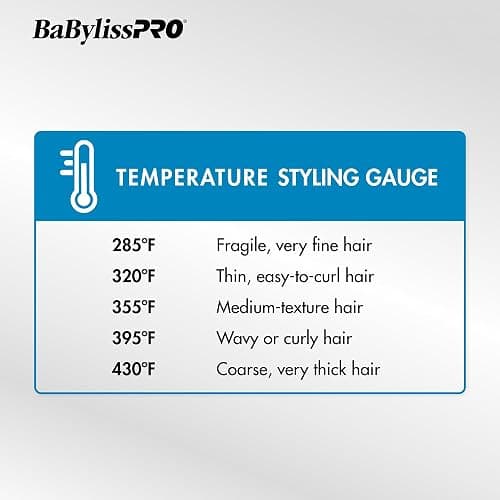 BaBylissPRO Nano Titanium Professional Curling Wand For All Hair Types, Reaches 430 Degrees For Long Lasting Curls thumbnail 3