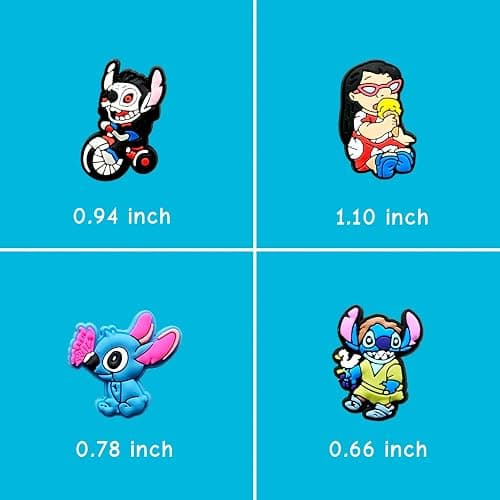 25 40Pcs Cartoon Shoe Charms for Clogs Sandals Decoration, Shoe Accessories Charms for Adults Party Favors - 40Pcs Black thumbnail 7