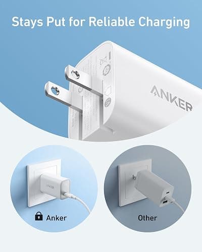 Anker Nano Charger, 100W Foldable Type C Charger for iPhone 17 Series, and All USB C Devices, 6FT USB-C Cable Included, Compatible with MagSafe thumbnail 4