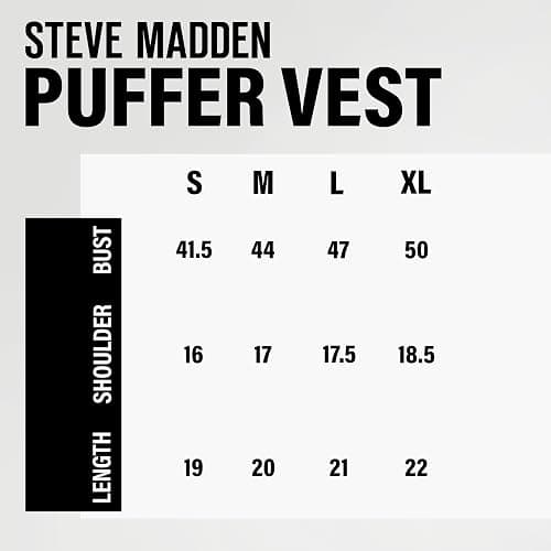 Steve Madden Cropped Puffer Vest for Women - Sleeveless Women’s Outerwear Vests thumbnail 6