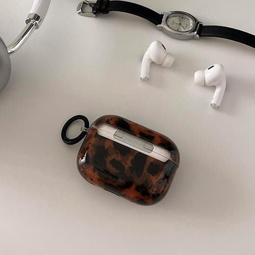 Leopard Cheetah Print Case for AirPods Pro 3rd Generation(2025) with Keychain Tortoiseshell Animal Pattern Trendy Brown Cases with Lock for Cool Girls Women Men(for AirPods Pro 3,Tortoise) thumbnail 5
