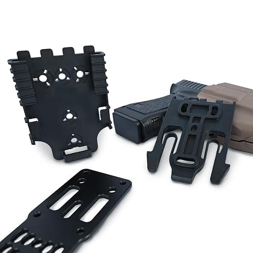 Quick Locking System Kit (QLS Kit), QLS 19 Locking Fork and QLS 22L Receiver Plate for Drop Leg Holster, Duty Belt and Low Ride Universal Belt Loop thumbnail 8
