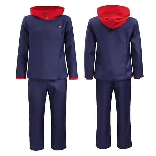 DAZCOS Anime Men Adults Cosplay Costume Campus Uniform Hooded Coat Pants Outfits Full Set for Halloween Christmas Partys thumbnail 3