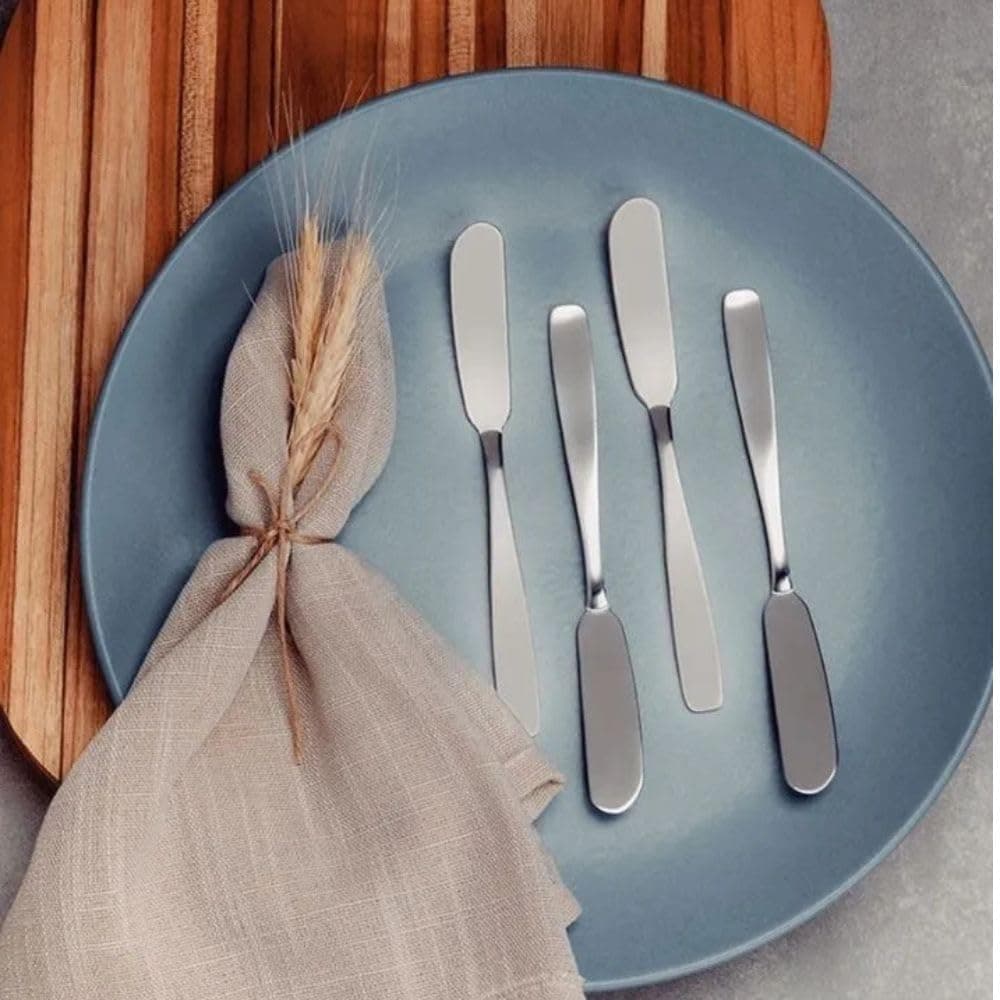 Kit Espátulas Manteiga Patê Geleia 4 Peças em Aço Inox Sirva com Elegância thumbnail 5