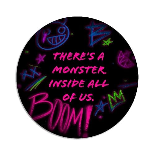 There's A Monster Inside All of Us Jinx Arcane Quote Sticker Decal Notebook Car Laptop 5.5"x5.5" - Image 1