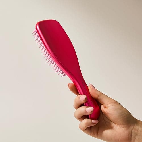 Tangle Teezer Ultimate Detangler Haarbürste – Nasses & Trockenes Haar – Entwirrungsbürste für Alle Haartypen – Zweistufige Borsten Reduzieren Haarbruch & Knoten – Afterparty Rosa mit Chrom-Finish thumbnail 5