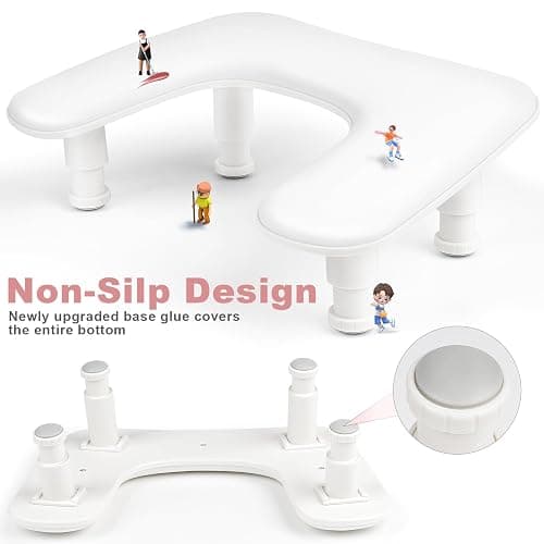 Arm Rest for Nails Tech,Height-Adjustable U Shaped Manicure Nail Arm Rest,Big Microfiber PU Leather Hand Rest for Nails Tech, Professional Salon Manicure Arm Rest Cushion(White) thumbnail 3