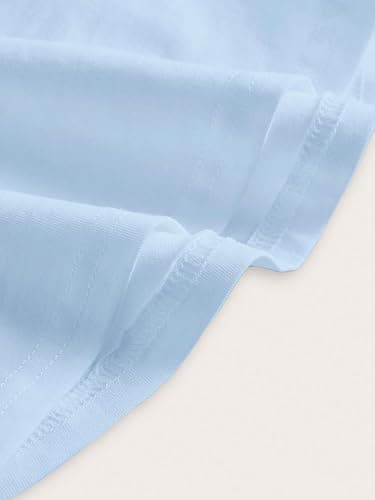 SOLY HUX Women's Ruched Halter Y2K Crop Tops Tie Back Sleeveless Slim Fit Cami Tops - X-Small - Light Blue thumbnail 4