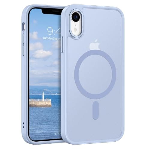 BENTOBEN Case for iPhone XR Case, [Compatible with MagSafe] Slim Translucent Matte Magnetic Shockproof Protective Anti Slip Women Men Cover Case for iPhone XR 6.1", Light Blue - Image 1