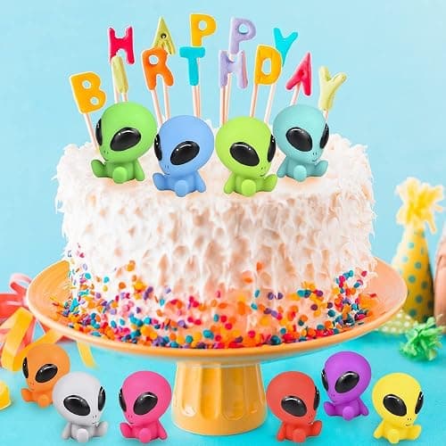 ArtCreativity Rubber Galactic Aliens, Set of 10, Alien Toys for Kids in Assorted Colors, Great as Outer Space Party Favors, Bath Toys for Kids, Swimming Pool, and Office Desk Decorations thumbnail 6