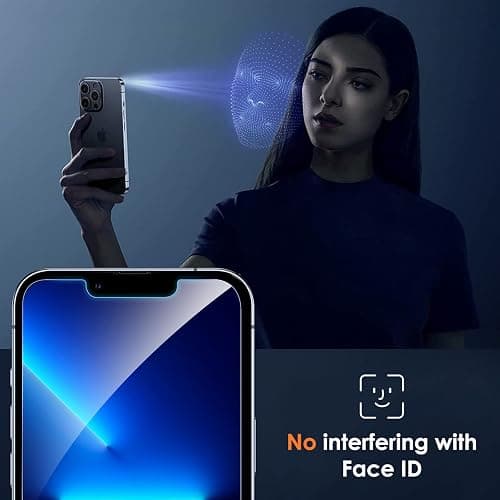 (3 pack) privacy screen protectors for iPhone 16e / 14/13 / 13 Pro thumbnail 7