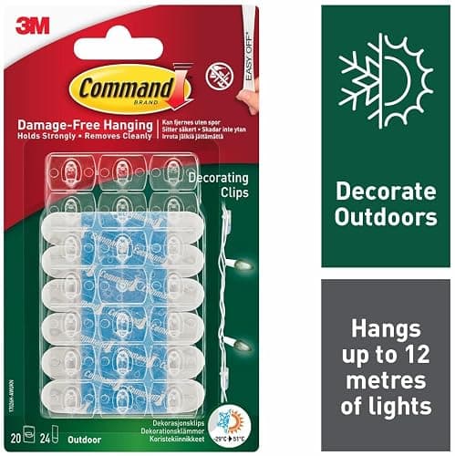 Command Decorating Clips, Pack of 20 Mini Hooks and 24 Small Adhesive Strips thumbnail 4