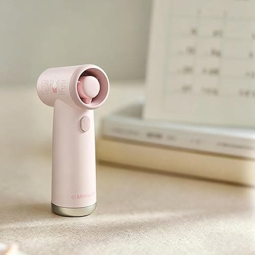 MIPOW X MIFFY 42,000 RPM Mini Turbo Handheld Fan, High Speed Portable Fan with Strongest Airflow, USB-C Rechargeable Personal Fan for Travel, Commuting, Office & Hot Summer (pink) thumbnail 6