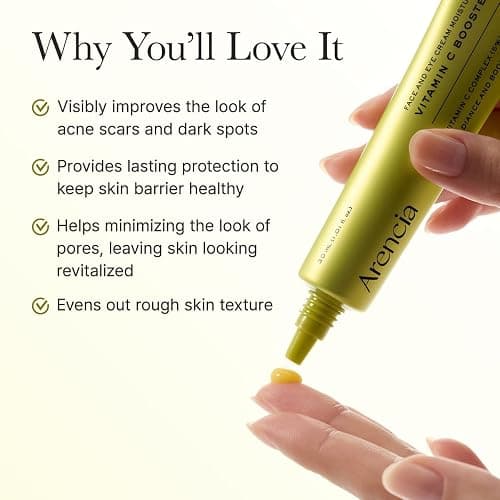 Arencia Vitamin C Booster Shot Serum with Glutathione, Niacinamide and Vitamin E for Dark Spot Care, Fine Lines & Wrinkles, Glass Skin, Korean Skincare 30ml/1.01 fl.oz thumbnail 3