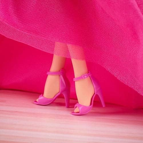 Barbie Signature Birthday Wishes Doll, Collectible Fashion Doll in Satiny, Pink Dress with Wavy Brown Hair and Giftable Packaging thumbnail 5