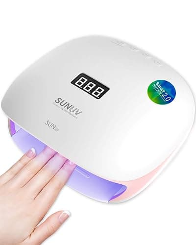 SUNUV Lampe à Ongles UV LED pour Vernis Gel, avec 4 Réglages de Minuterie, Sèche-Ongles avec Affichage LED à Capteur Automatique et Base Amovible, SUN4S Rose thumbnail 8