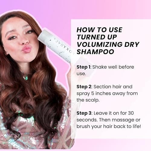 FoxyBae Turned Up Dry Shampoo Spray - Dry Shampoo for Women with Biotin for Hair Growth - Volumizing, Refreshing & Non-Toxic - 7 Fl Oz thumbnail 5