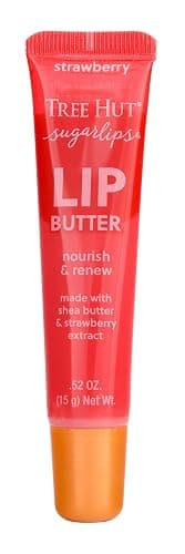 Tree Hut Strawberry Sugarlips Lip Butter, Hydrating Lip Care for Soft, Smooth & Nourished Lips, Holiday Gift & Stocking Stuffer, 0.52 fl oz - Image 1