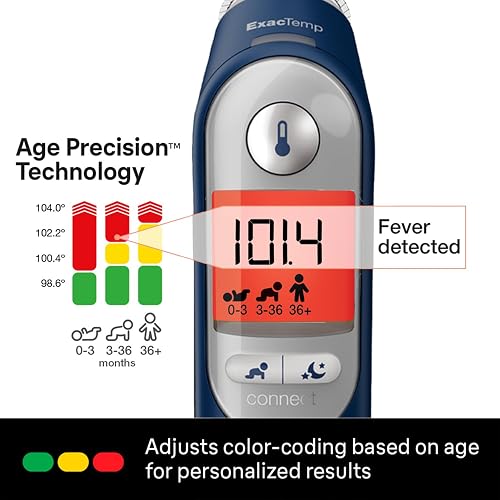 Braun ThermoScan 7+ Connect Digital Ear Thermometer - Family Care App Compatible, Age Precision Technology, Color-Coded Display, No. 1 Brand Recommended by Pediatricians thumbnail 4