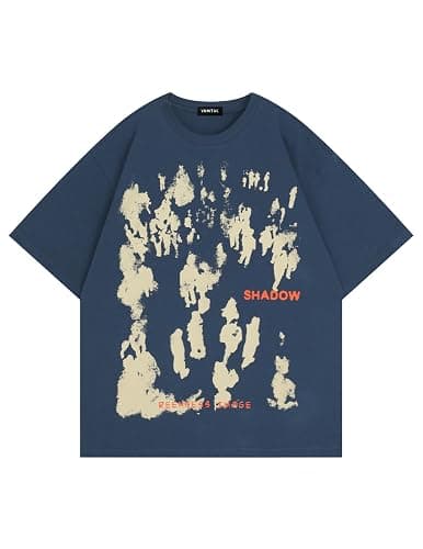 Vamtac Mens Oversized Graphic Tees Y2k Vintage Graffiti Tie Dye Short Sleeve Streetwear Summer Tops Tshirt Unisex - Image 1