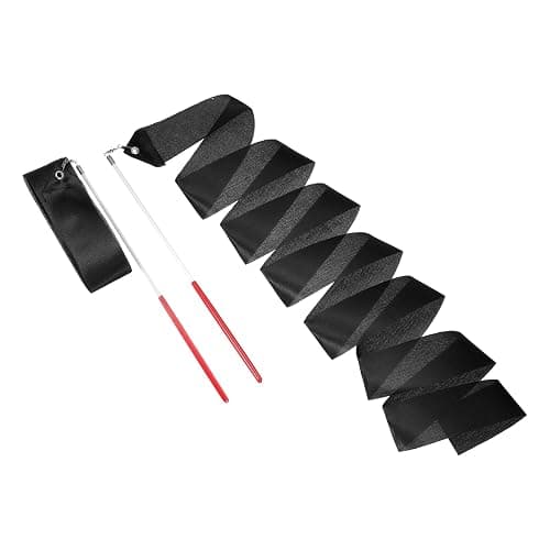 sourcing map Dance Ribbons, Rhythmic Gymnastics Ribbon Streamers Dancer Wand Twirling Dancing Ribbons for Artistic Dancing Gymnastics Training - Image 1