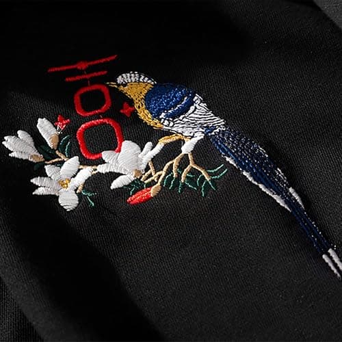 Niepce Inc Streetwear Men's Dragon Embroidered Heavyweight Graphic Hoodies thumbnail 8