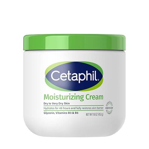 Cetaphil Face & Body Moisturizer, Hydrating Moisturizing Cream for Dry to Very Dry, Sensitive Skin, NEW 16 oz, Fragrance Free, Non-Comedogenic, Non-Greasy - Image 1
