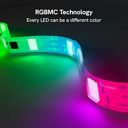 Aura TV Backlight Sync to Screen for 55-65 Inch TV, Camera-Based TV LED Backlight, High Color Sync Accuracy, Voice and App Control, RGB LED Strip Light, Immersive TV Lights thumbnail 9