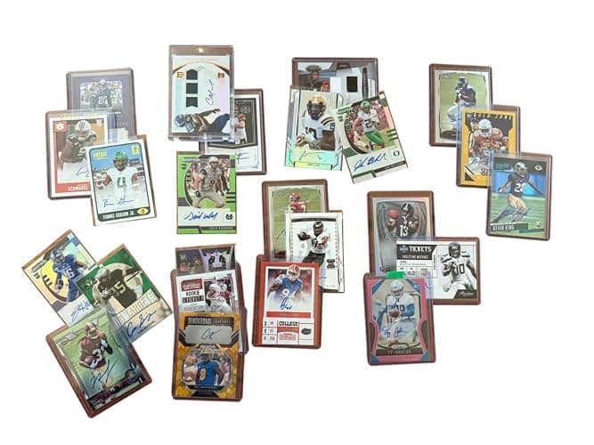 Rich Strike Football Card Triple Auto Third and Goal Mystery Pack. 3 Guranteed Autograph Football Cards. thumbnail 4