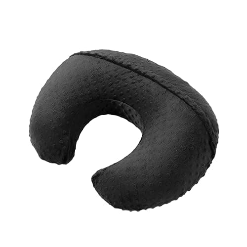 Nursing Pillow and Positioner with Cover for Breastfeeding and Bottle Feeding, Propping Baby, Tummy Time, Baby Sitting Support, Awake-Time Support (Black, 22" x 17.7" x 5.9") thumbnail 5