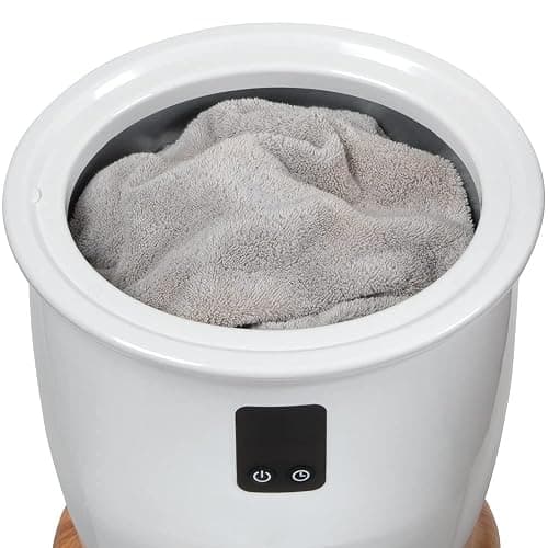ForPro Professional Collection Luxury Towel Warmer, Extra Large Bucket-Style Hot Towel Warmer with Auto Shut Off, 4 Timer Settings for Home and Bathroom, White thumbnail 4