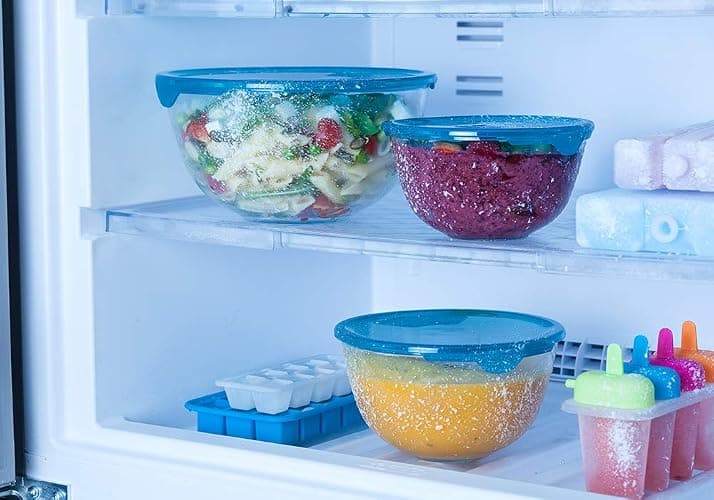 Pyrex® - Prep & Store - Set of 3 Heavy Duty Glass Bowls with Lids (0.5L - 1L - 2L) - BPA Free thumbnail 6