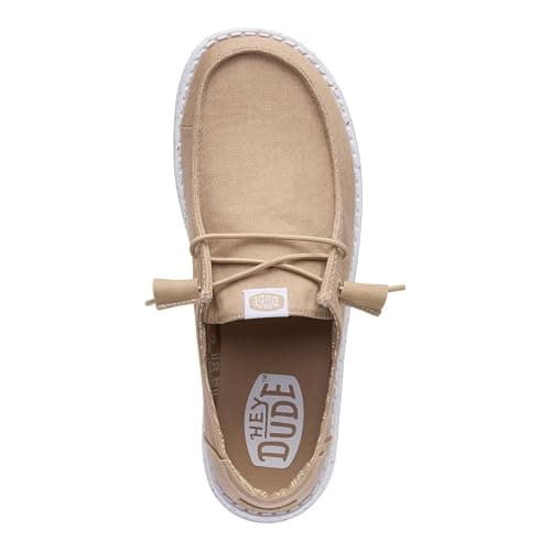 HEYDUDE Women's Wendy Stretch Canvas Slip On Shoes | Easy On Loafer thumbnail 8