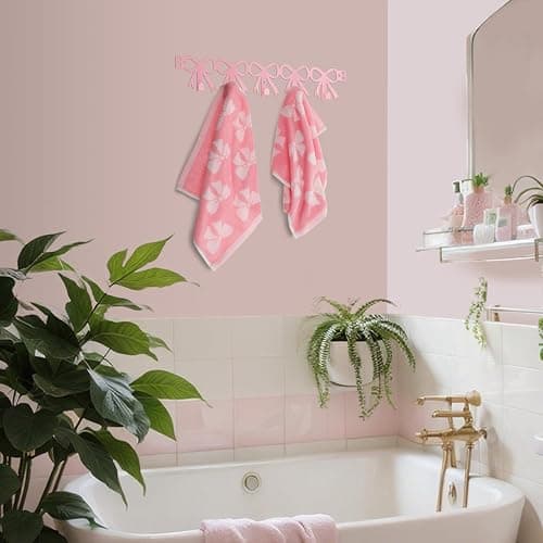 AceOrbit Pink Bow Over The Door Hooks Hanger thumbnail 5