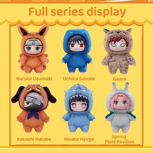 MINISO Naruto Shippuden Cute Beast Party Series Blind Box - Naruto/Kakashi/Uchiha Character Design - Desktop Ornament/Gift - 1 Random Piece thumbnail 4
