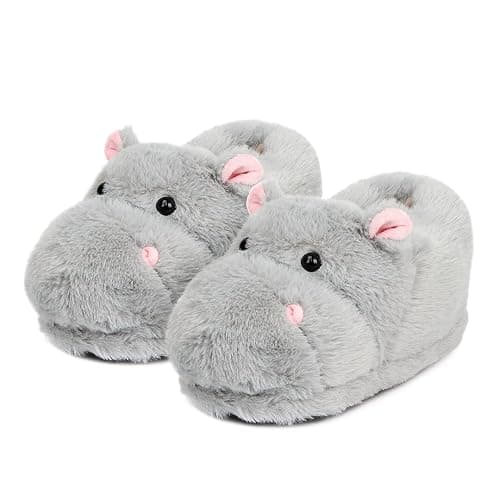Aopuro Cute Women Penguin Animal Slippers Fluffy Warm Plush House Shoes Novelty Soft Slippers Cartoon Gifts for Birthday Christmas - Image 1