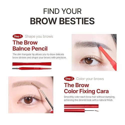 Espoir The Brow Balance Pencil #5 Light Brown | Eye Brow Pencil Quick and Easy to Draw without Clumping with Slim Triangle Shape| A Detailed and Rich Eyebrow Texture | Korean Eyebrow Makeup thumbnail 8