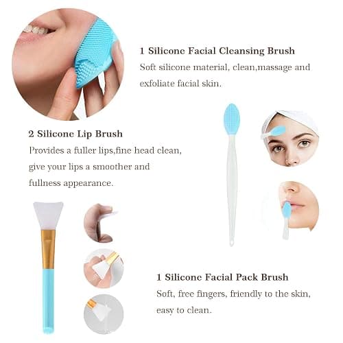 Koccido Makeup Brushes 22 Pcs Makeup Kit,Foundation Brush Eyeshadow Brush Make up Brushes Set (Blue, 22 Piece Set Large) thumbnail 6