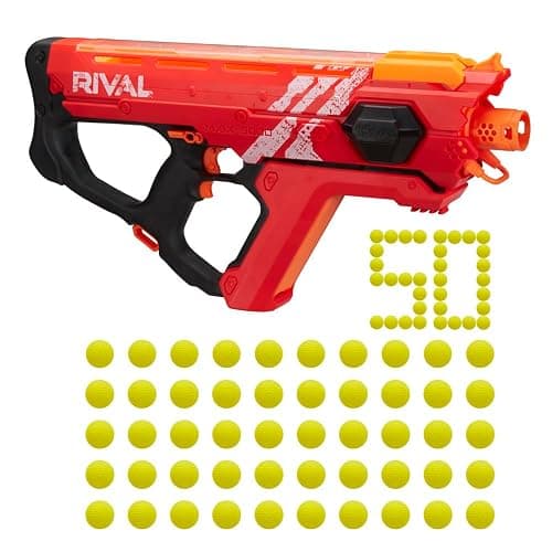 Nerf Perses Mxix-5000 Rival Motorized Blaster (Red) - Fastest Blasting Rival System, up to 8 Roundsper S - Rechargeable Battery, Quick-Load Hopper thumbnail 3