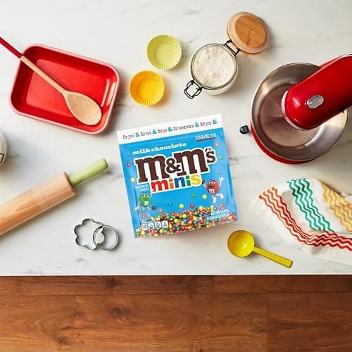 M&M'S MINIS Milk Chocolate Candy Assortment, Family Size, 16.9 oz Resealable Bulk Chocolate Candy Bag thumbnail 6